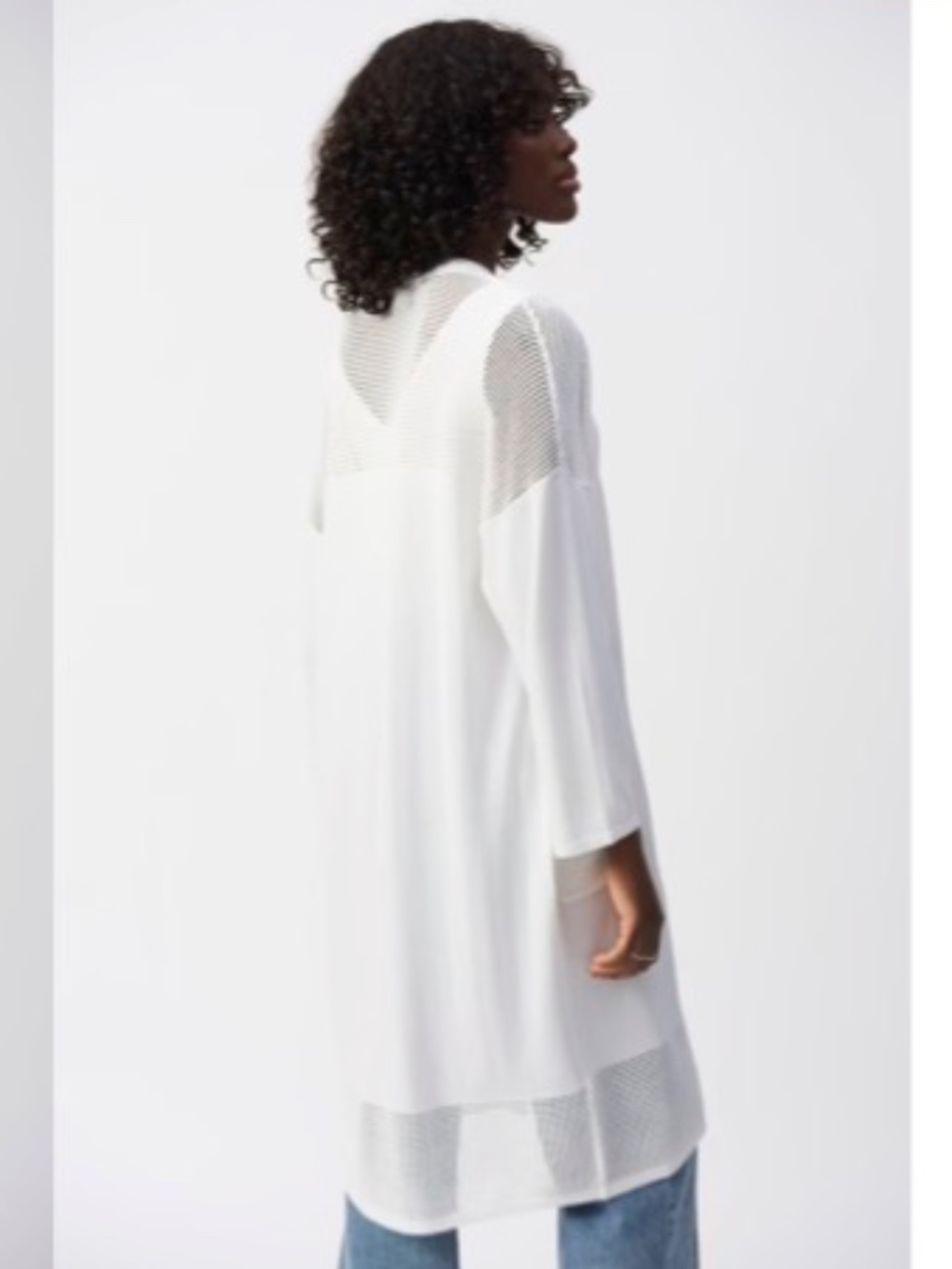 NWT Joseph Ribkoff Minimalistic Long Cardigan Vanilla XL 251926